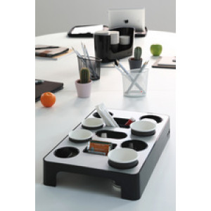 ALBA pennenhouder rond draadmetaal grijs