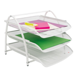 ALBA documentenrek draadmetaal grijs A4 3-vaks