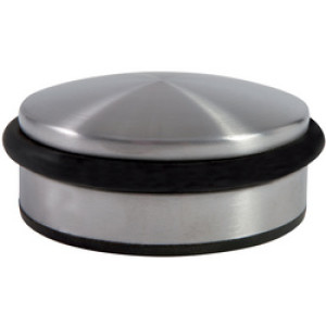 ALBA deurstop, roestvrijstalen afwerking, zilver