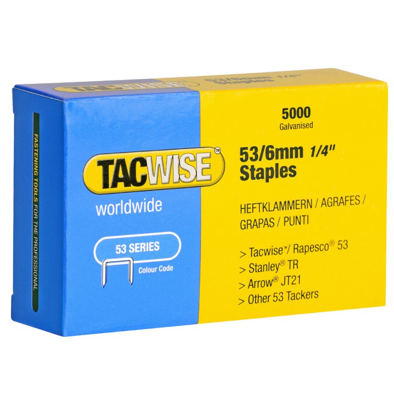 TACWISE nietjes 53/8 mm verzinkt 2000 stuks
