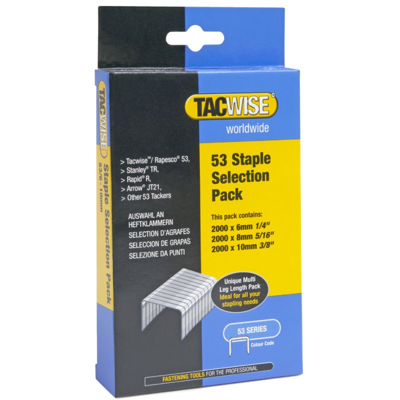 TACWISE nietjes 53/8 mm verzinkt 2000 stuks