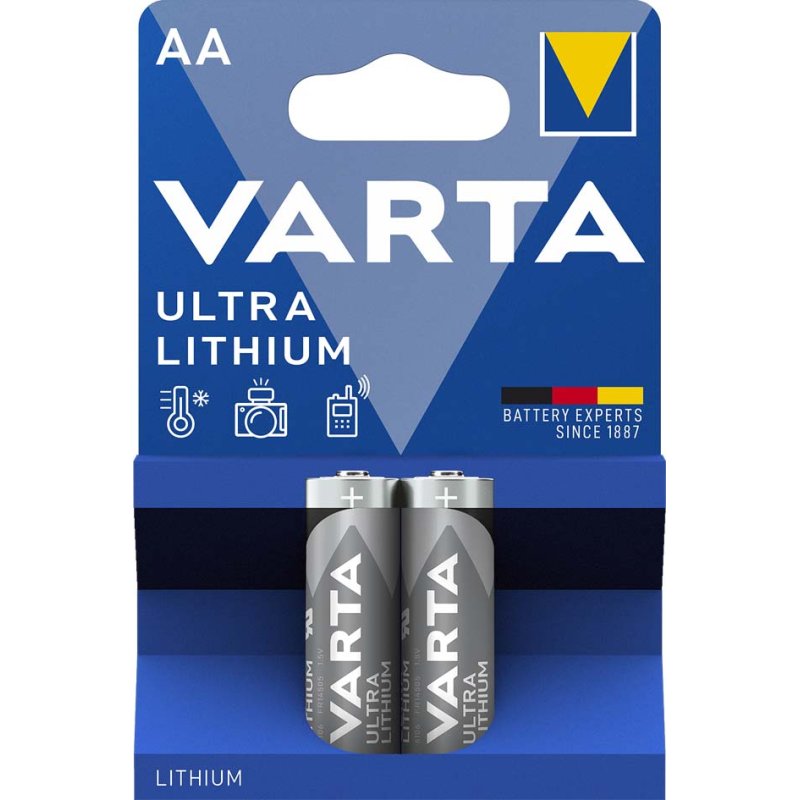 VARTA Ultra Lithium AA batterijen, 2 stuks