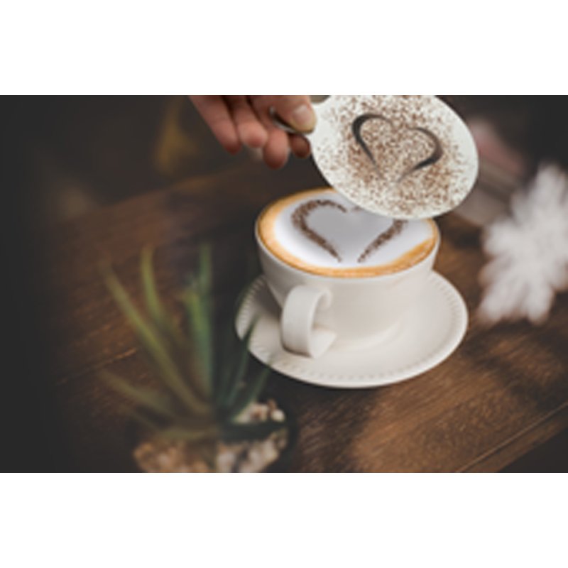 Securit koffie sjablonen set 2-delig