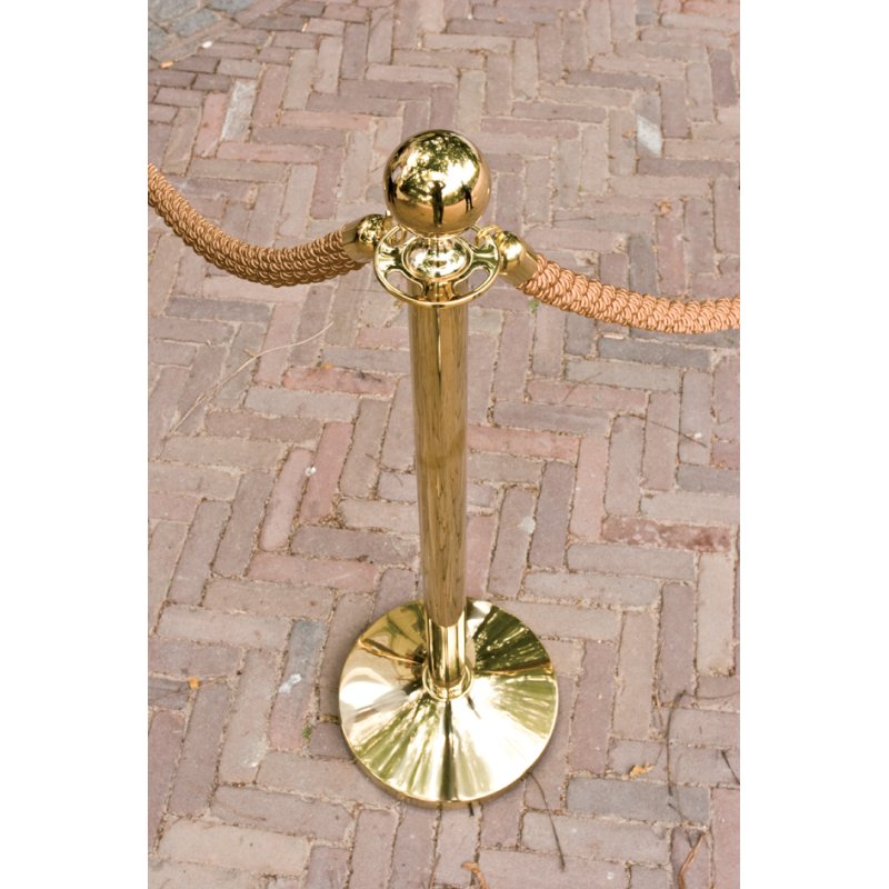 Securit afzetpaal Classic - paal met voet, goud