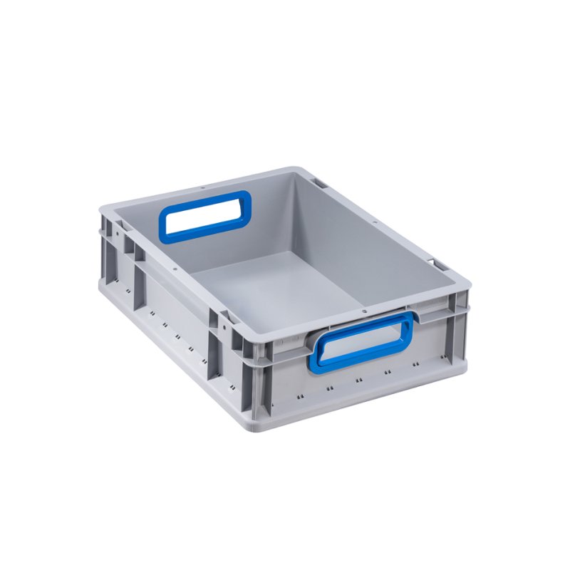 allit ProfiPlus EuroBox 432 transportbox, grijs/blauw
