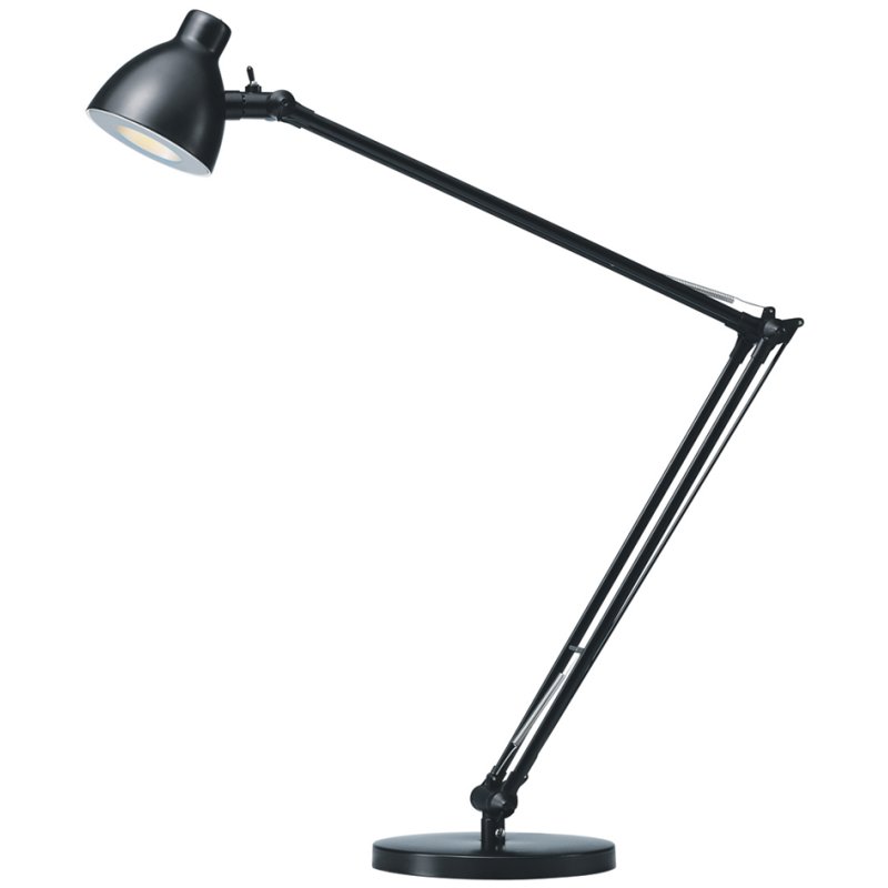 Hansa LED-bureaulamp Valencia, zwart