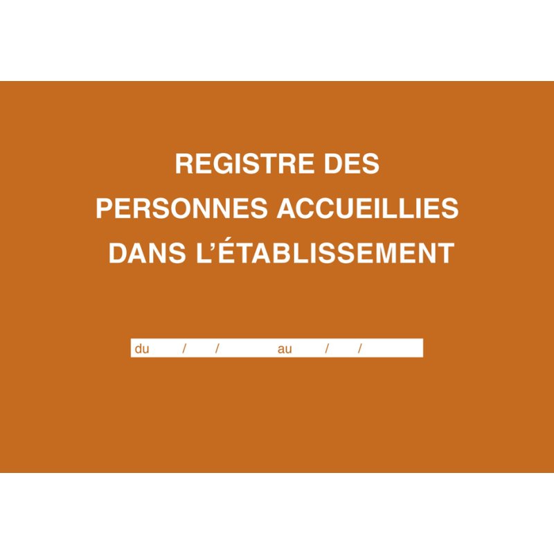 Register van gehuisveste personen in de instelling