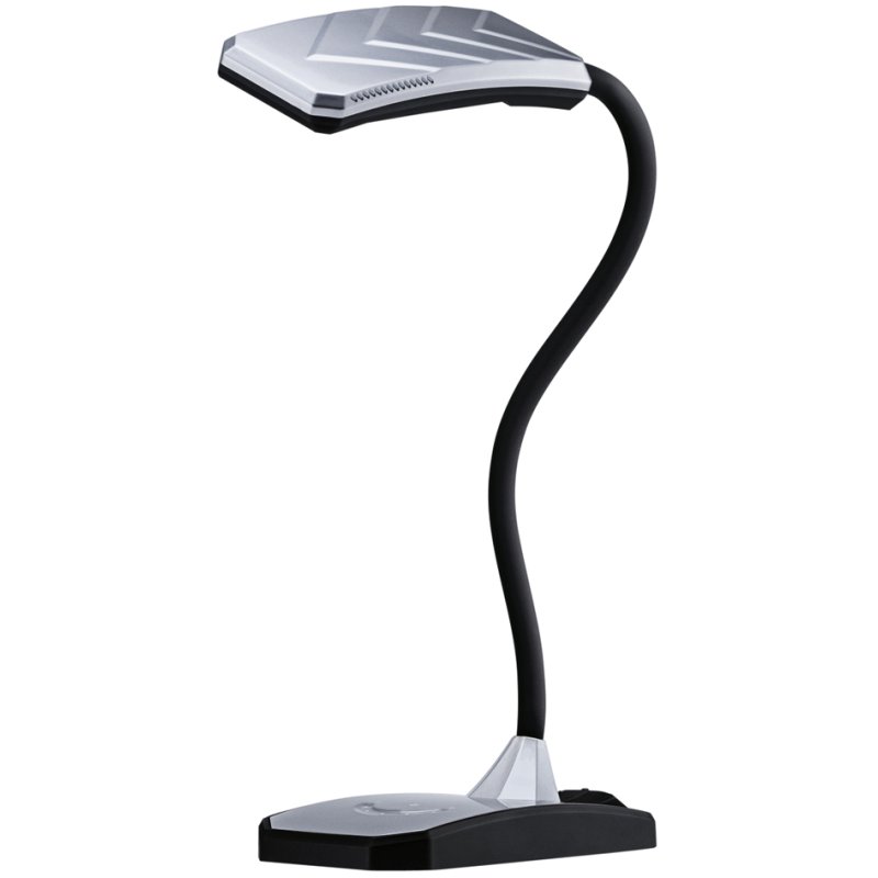 Hansa LED-bureaulamp Twist zilver