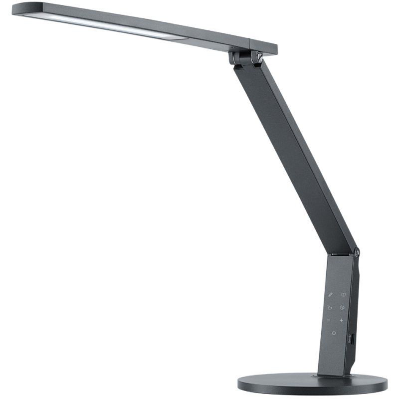 Hansa LED bureaulamp Vario Plus champagne dimbaar met USB-aansluiting