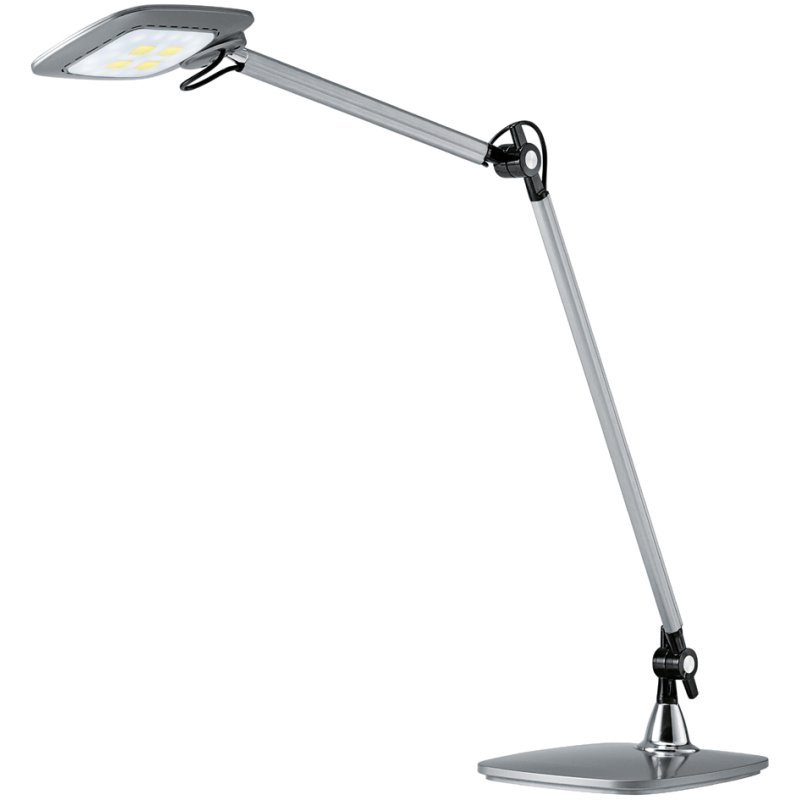 Hansa LED bureaulamp E-Motion zilver met sensorschakelaar