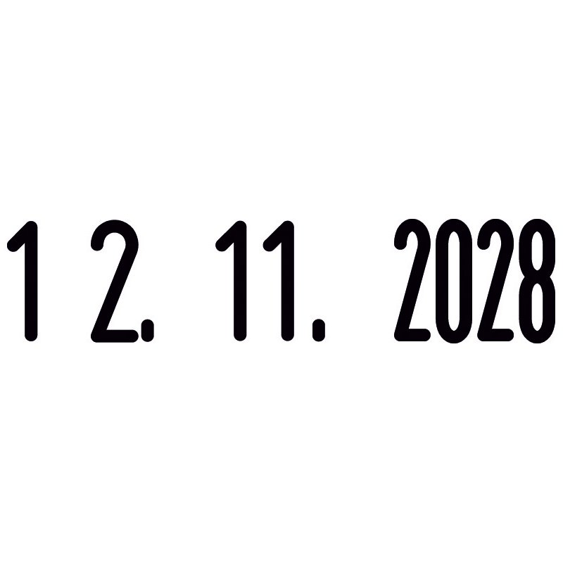Datumstempel voor maanden in cijfers