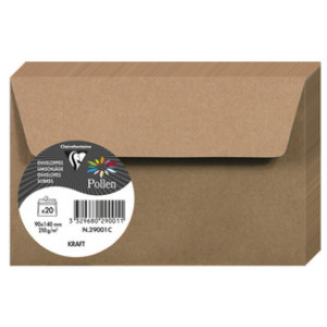 Pollen by Clairefontaine enveloppen kraft, 90 x 140 mm