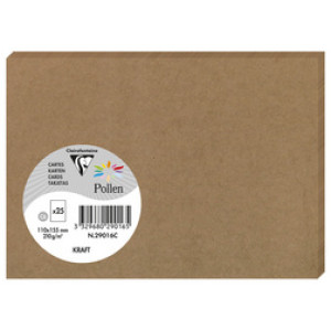 Kraftkaarten van Clairefontaine, 160 x 160 mm