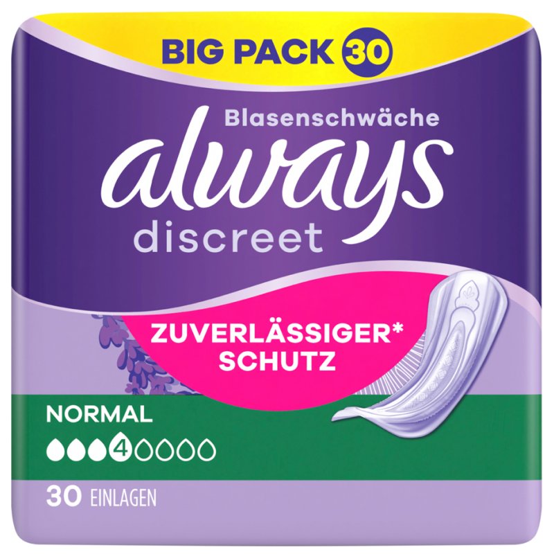 Altijd discreet incontinentiematjes normale grote verpakking
