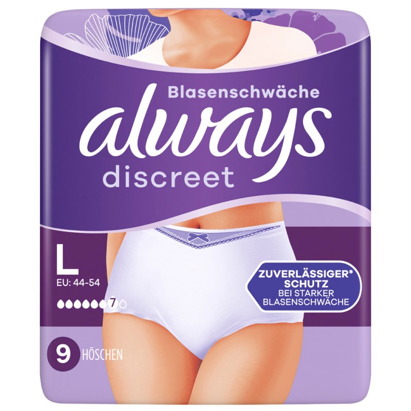 Altijd discreet incontinentiebroekjes Plus, maat L