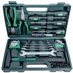 BRÜDER MANNESMANN gereedschapsset, 47-delig, in koffer