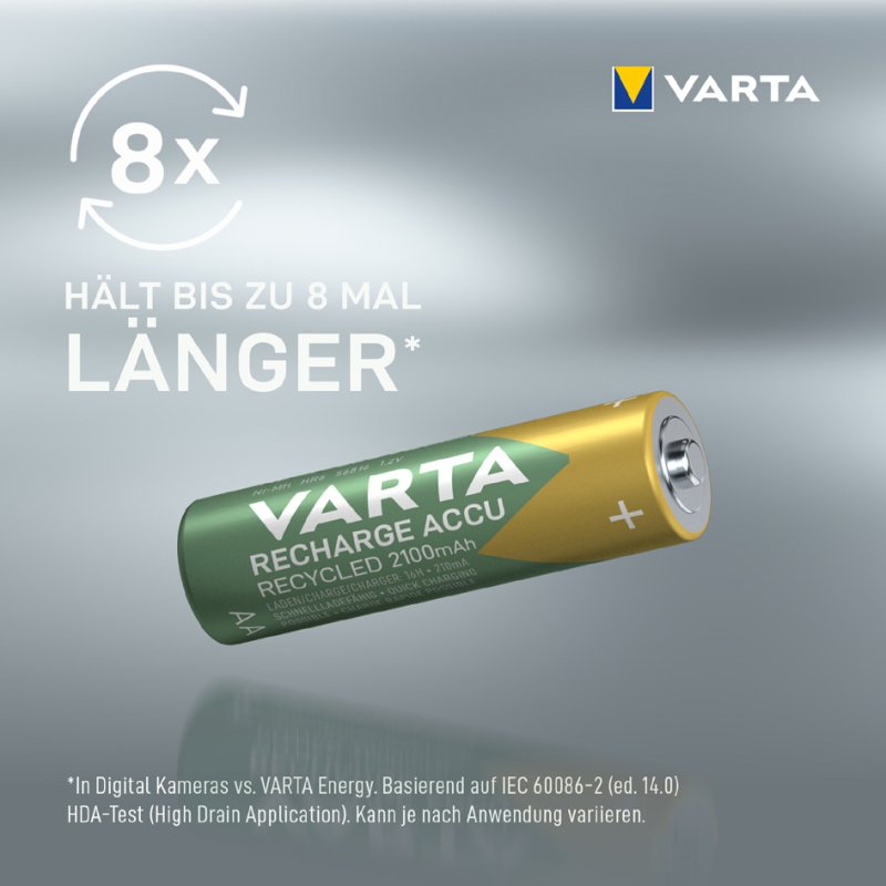 VARTA Oplaadbare AA Batterijen NiMH 2100mAh - 4 stuks