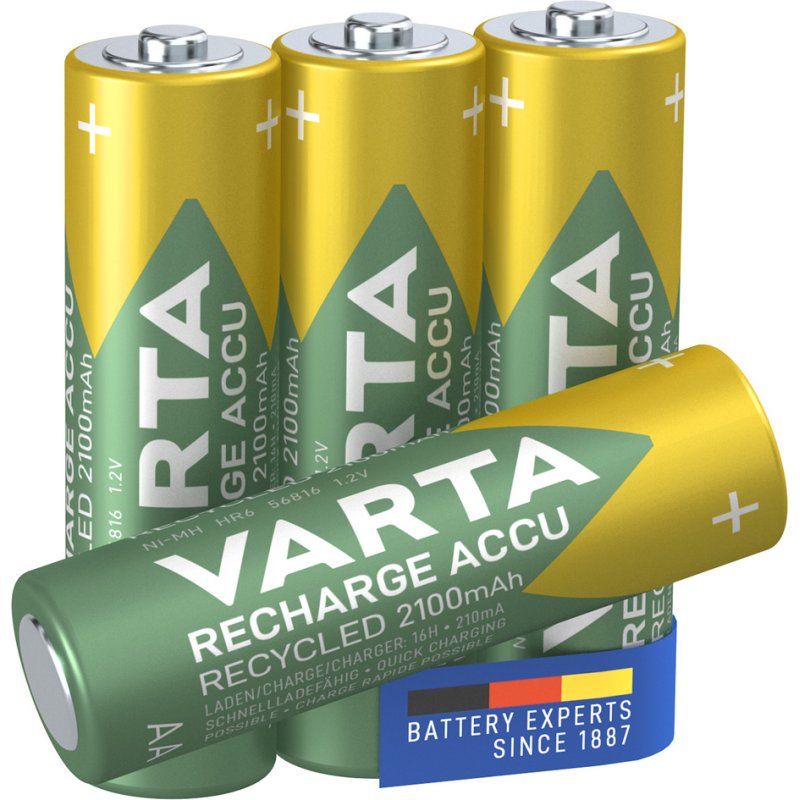 VARTA Oplaadbare AA Batterijen NiMH 2100mAh - 4 stuks
