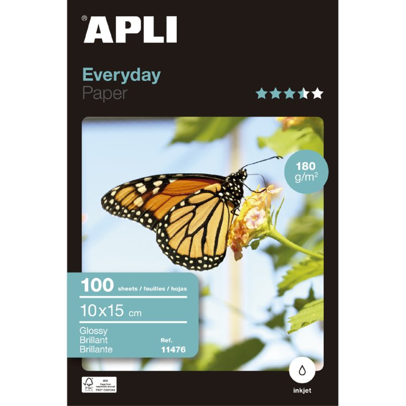 APLI fotopapier everyday, 100 x 150 mm, 180 g/m²