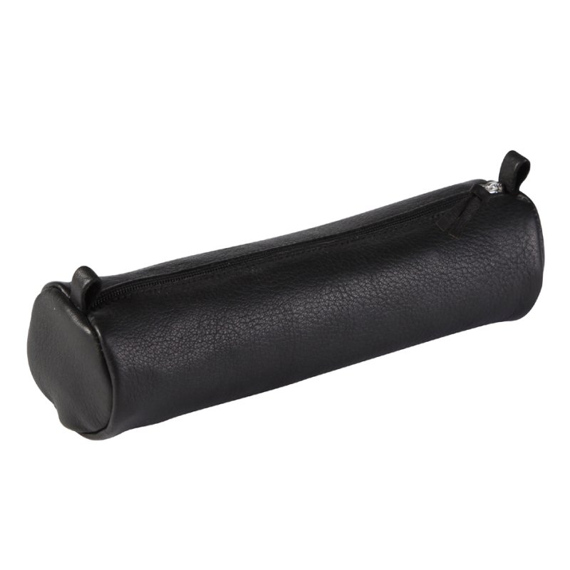 Clairefontaine leren rolbeursje, zwart