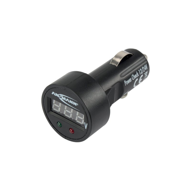 ANSMANN Accu tester voor auto 12-24V zwart