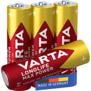 VARTA Alkaline batterijen AA Longlife Max Power (4 stuks)