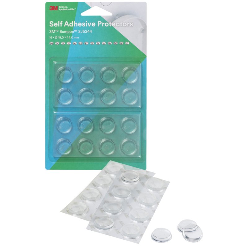 3M Transparante Antislip-/Geluiddempers, Gevarieerd Assortiment