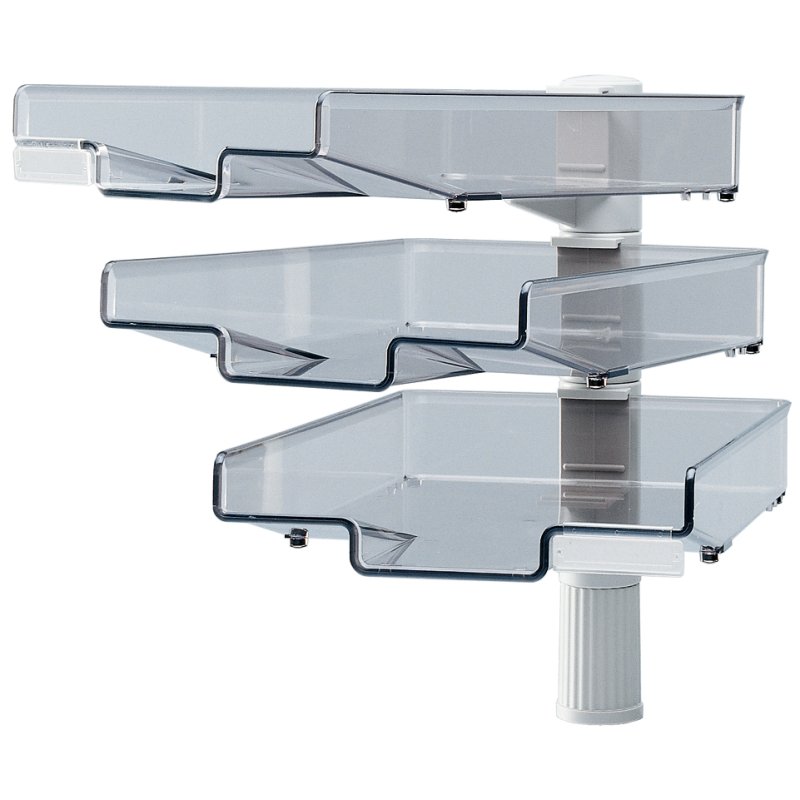 Hansa zwenkarm met 3 schalen, zwart