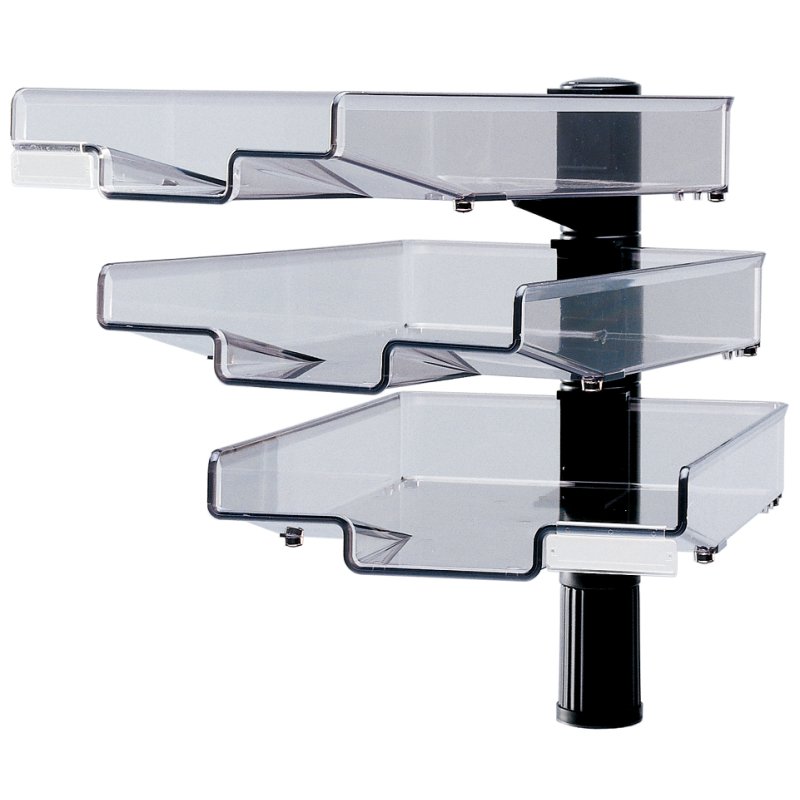 Hansa zwenkarm met 3 schalen, zwart