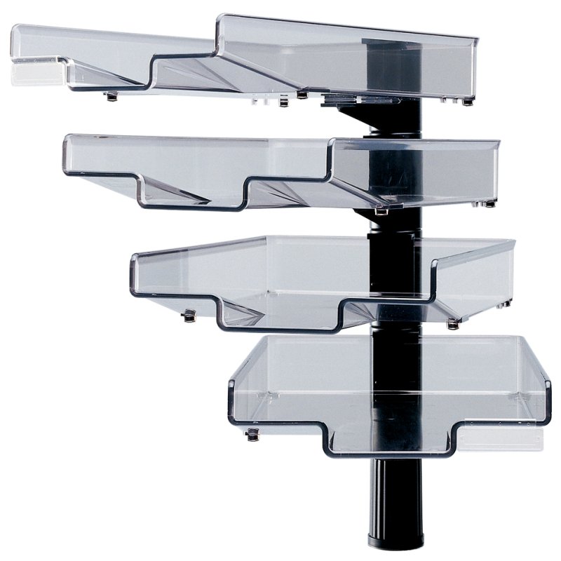 Hansa zwenkarm met 4 schalen, lichtgrijs