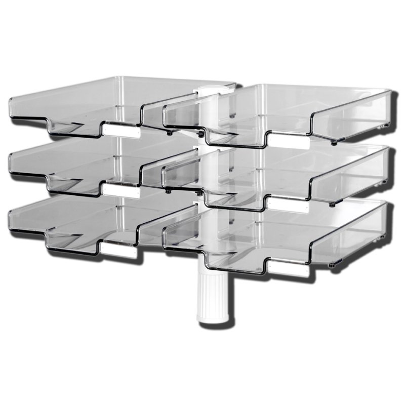 Hansa zwenkarm met 6 schalen, lichtgrijs