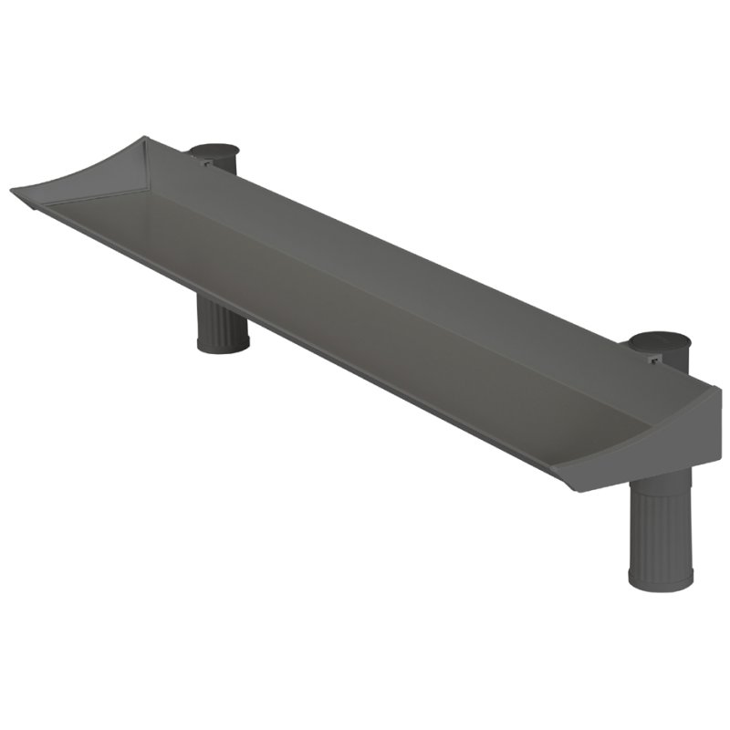 Bureau overspanplank lichtgrijs