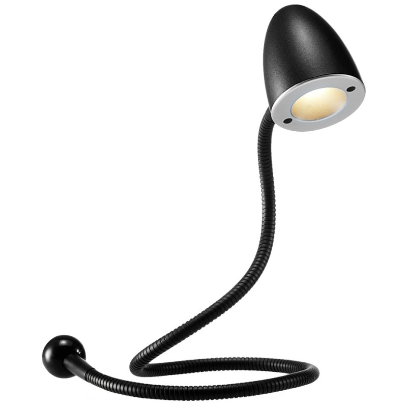 Hansa USB-LED-bureaulamp Snake, zwart