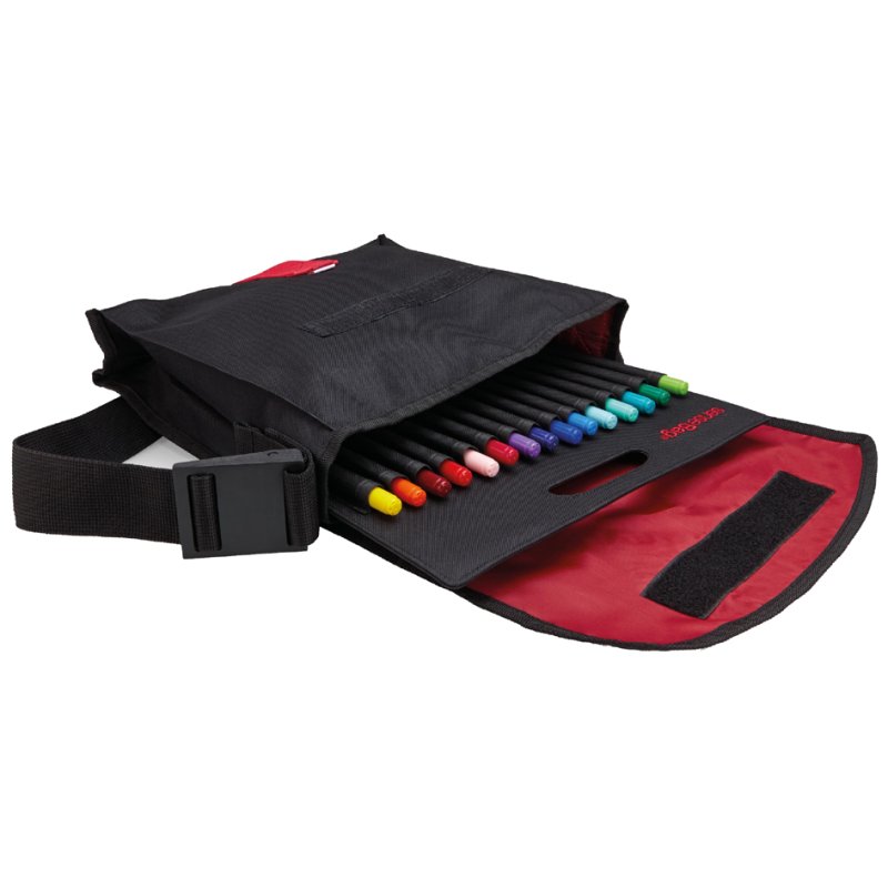 Gevlochten schoudertas, 'senseBag messenger tas', naturel