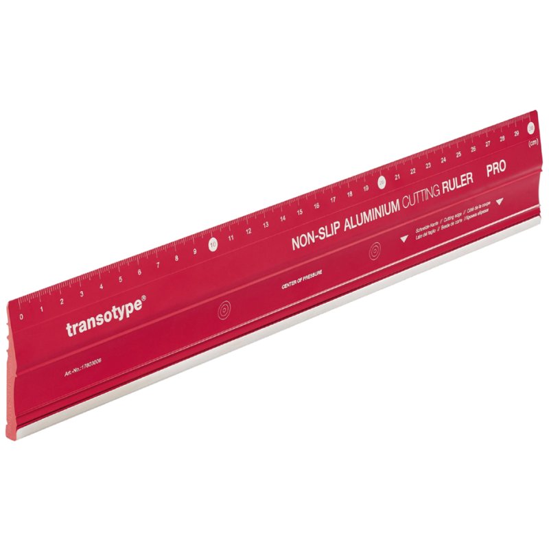 Transotype aluminium snijliniaal PRO 300 mm met stalen snijkant