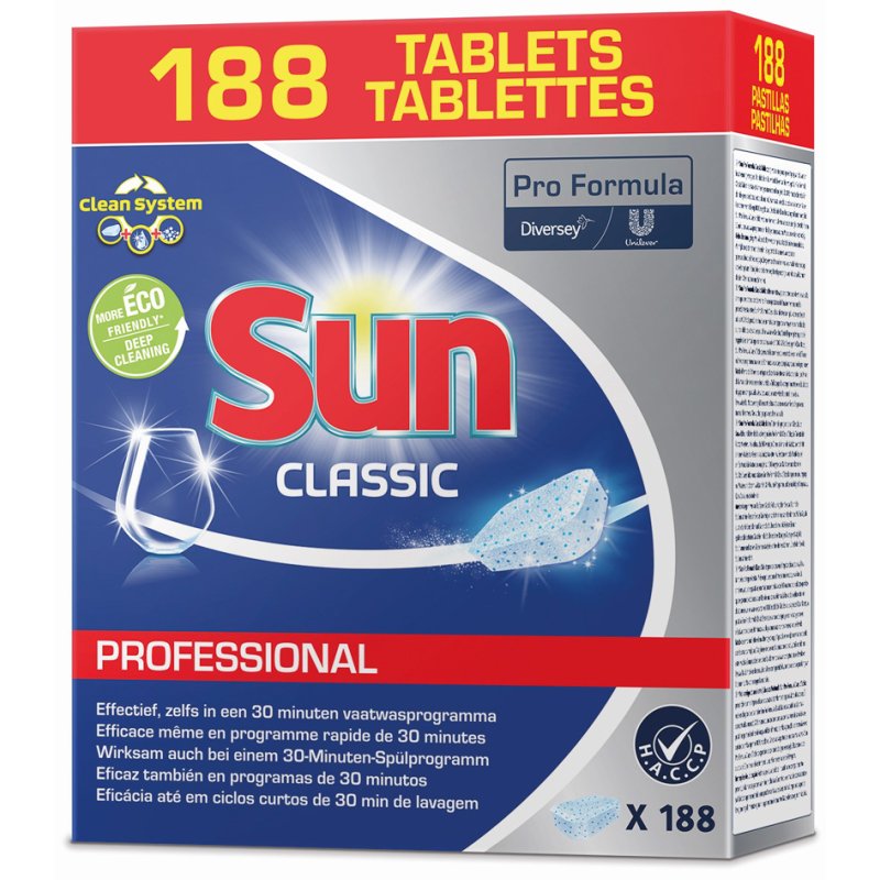 Sun Professional vaatwastabletten Classic, 188 stuks