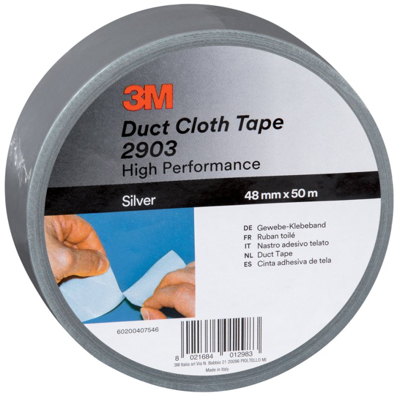 3M Scotch - Textieltape - 48 mm x 50 m - Zwart