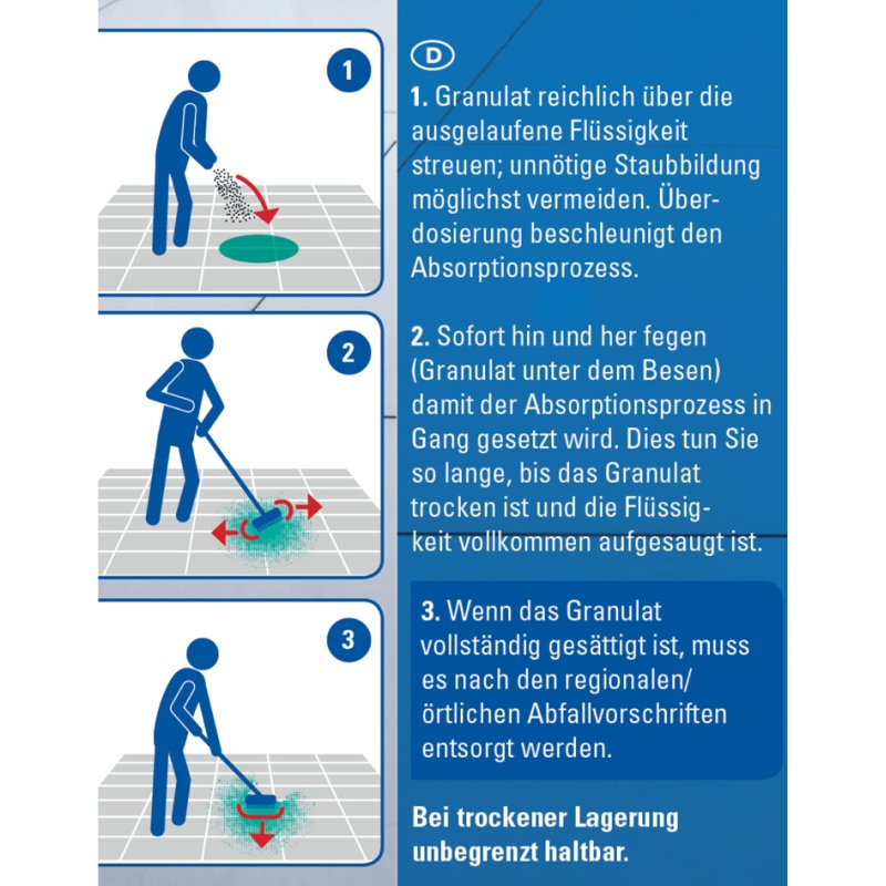 easyabsorb Absorptiemateriaal Fijnkorrelig, Attapulgiet, 1,5 kg Emmer