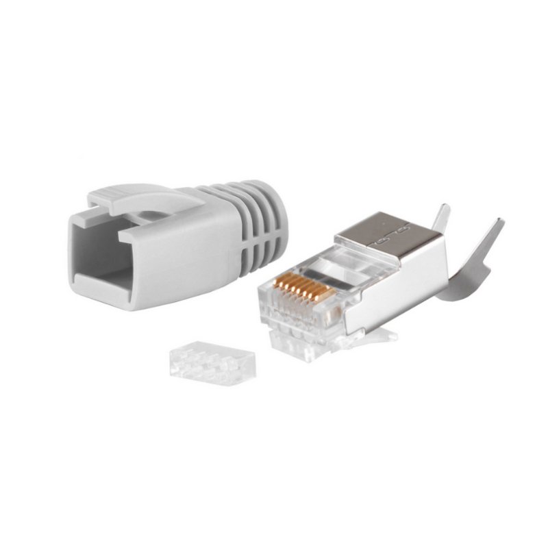 shiverpeaks basisset RJ45-stekkers, categorie 5e - 8, grijs