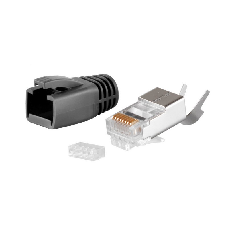 shiverpeaks basisset RJ45-stekkers, categorie 5e - 8, grijs