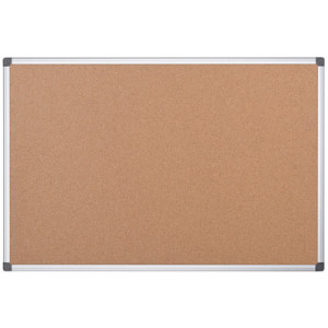 Kurken prikbord 'Maya', 120 x 90 cm, aluminium lijst