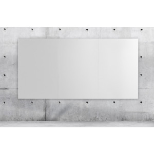 Bi-Office Krasbestendige Whiteboard, 1150 x 750 mm, randloos