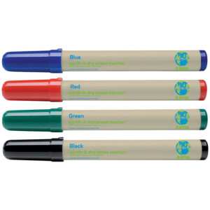 Bi-Office Earth gerecyclede whiteboardmarkers, gesorteerd