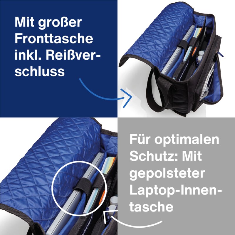 magnetoplan Moderatortas 'Messenger', compleet gevuld