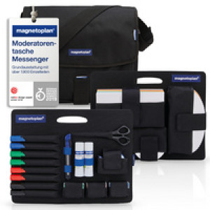 magnetoplan Moderatortas 'Messenger', compleet gevuld