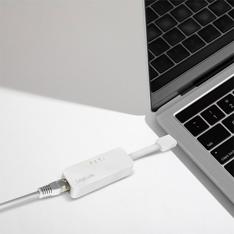 LogiLink USB 2.0 naar RJ45 Snelle Ethernetadapter, wit