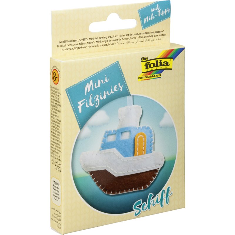 folia Mini viltfiguurtjes 'Filzinies', 15-delig, regenboog