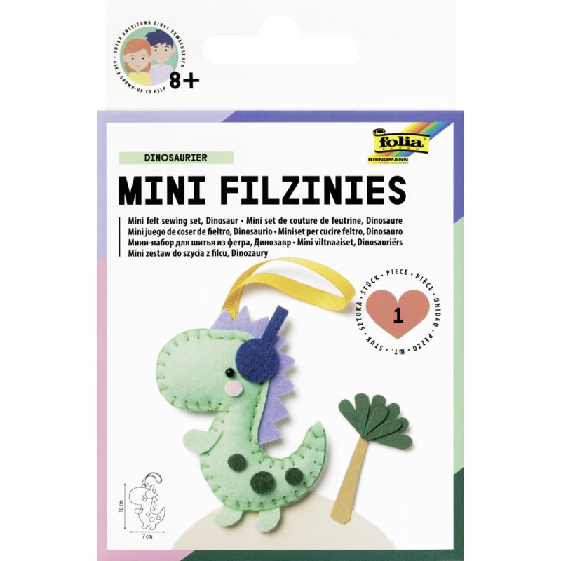 folia Mini viltfiguurtjes 'Filzinies', 15-delig, regenboog