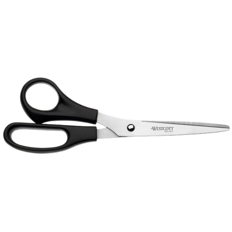 WESTCOTT kantoortschaar 210 mm zwart voor linkshandigen