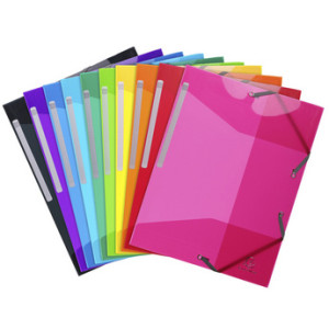 EXACOMPTA elastomap Iderama A4 polypropeen gekleurd assortiment 10 stuks